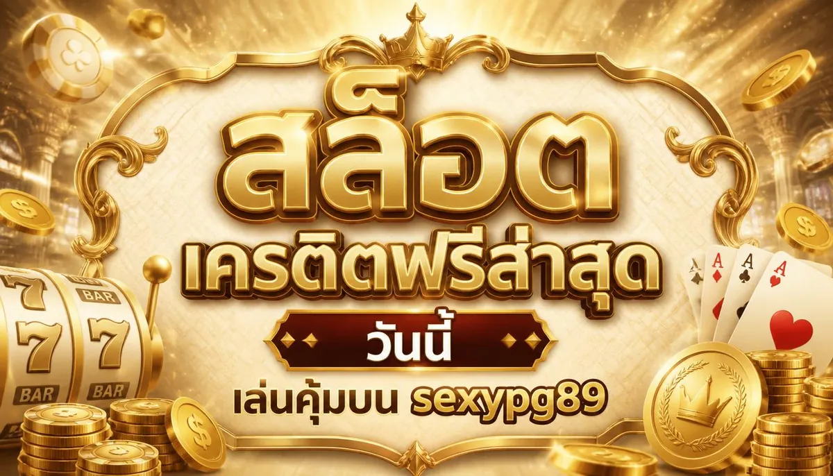 สล็อตเครดิตฟรีล่าสุด วันนี้ เล่นคุ้มบน sexypg89